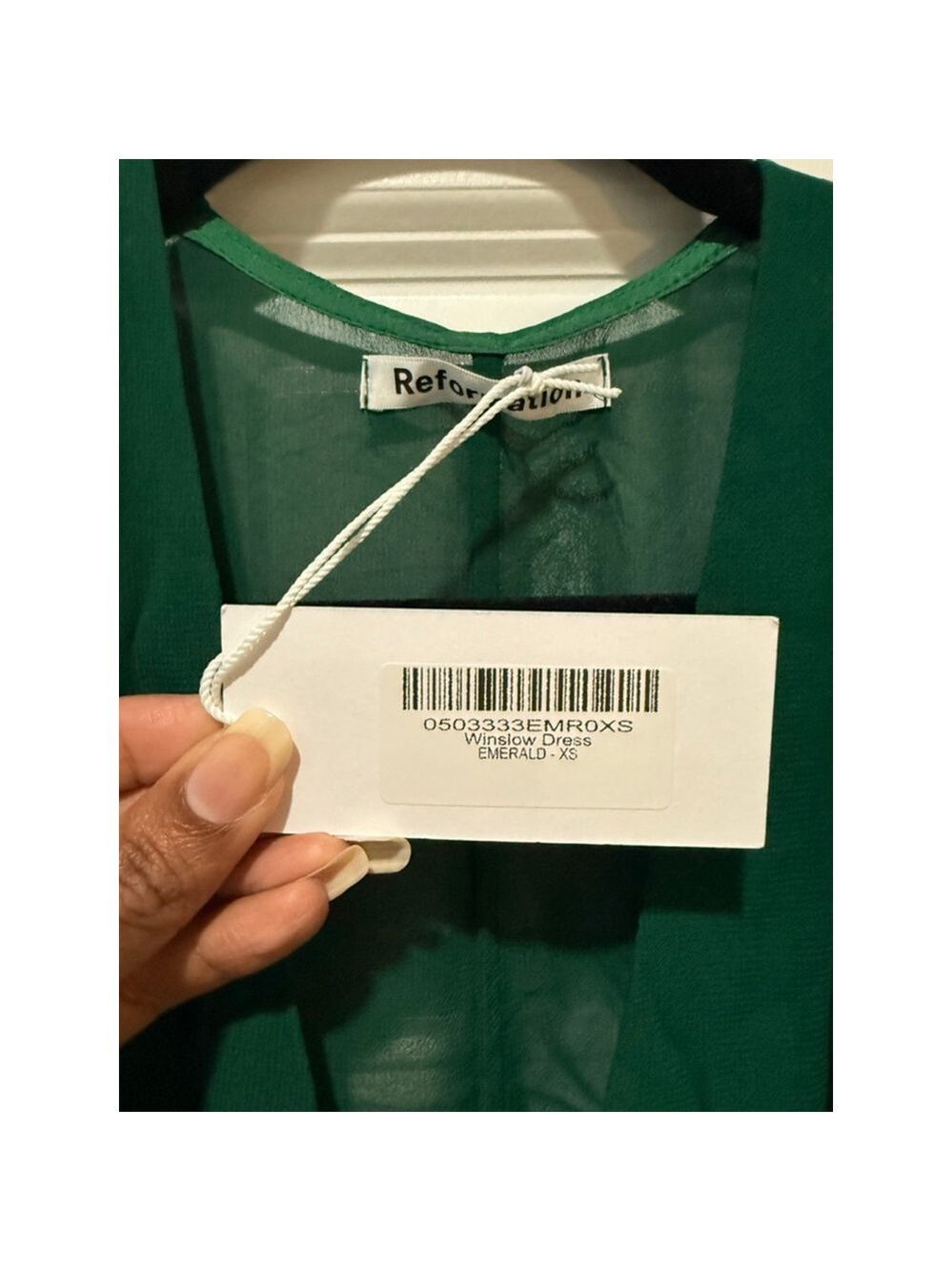 Women's Reformation Emerald Green Winslow Maxi Dress XS - Picture 7 of 8